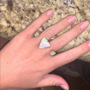 Only worn once or twice! Kendra Scott double ring!